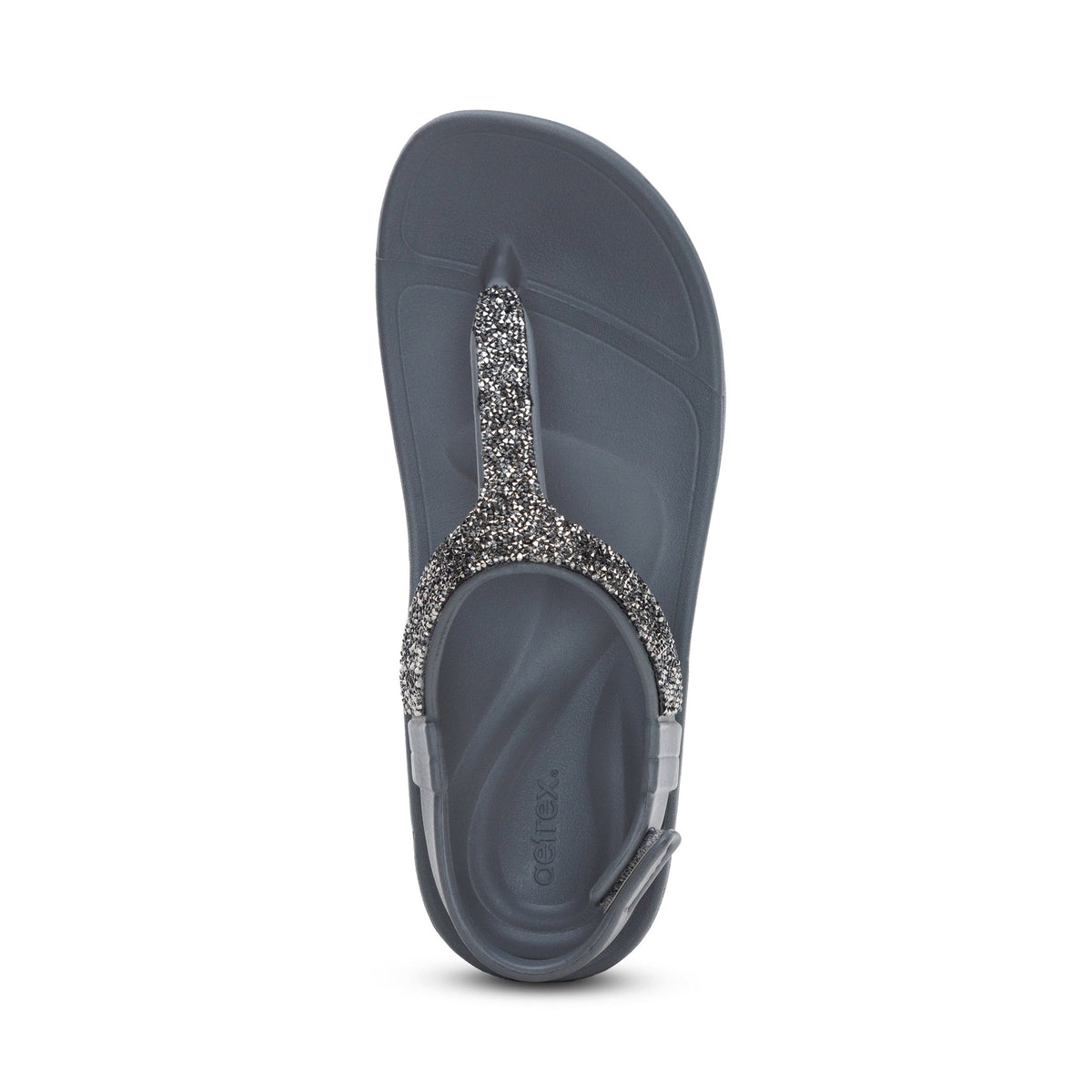 Skyler Thong Sandal - Pewter Embellished