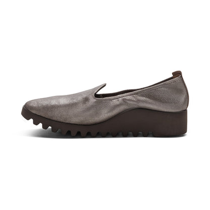 Liz Arch Support Slip-On - Brushed Silver