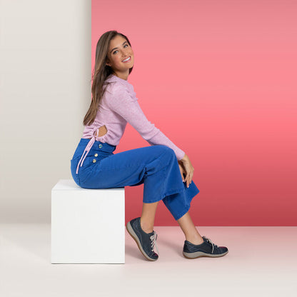 Dana Lace-Up Oxford - Navy