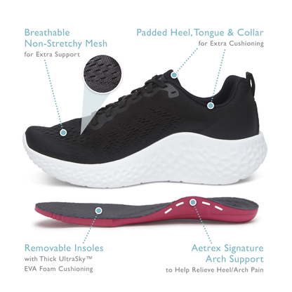 Danika Arch Support Sneaker - Navy Coral