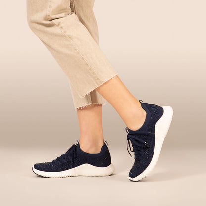 Carly Arch Support Sneaker - Navy Sparkle
