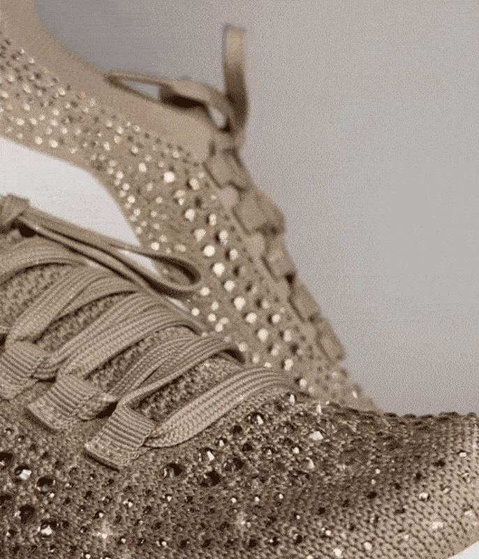 Carly Arch Support Sneaker - Tan Sparkle