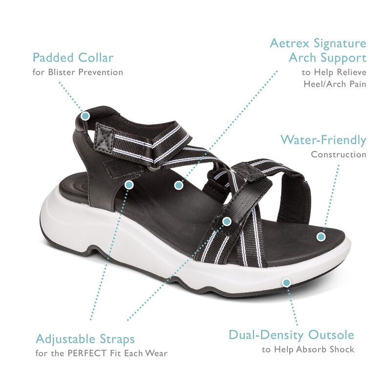 Marz Adjustable Sport Sandal - Beige