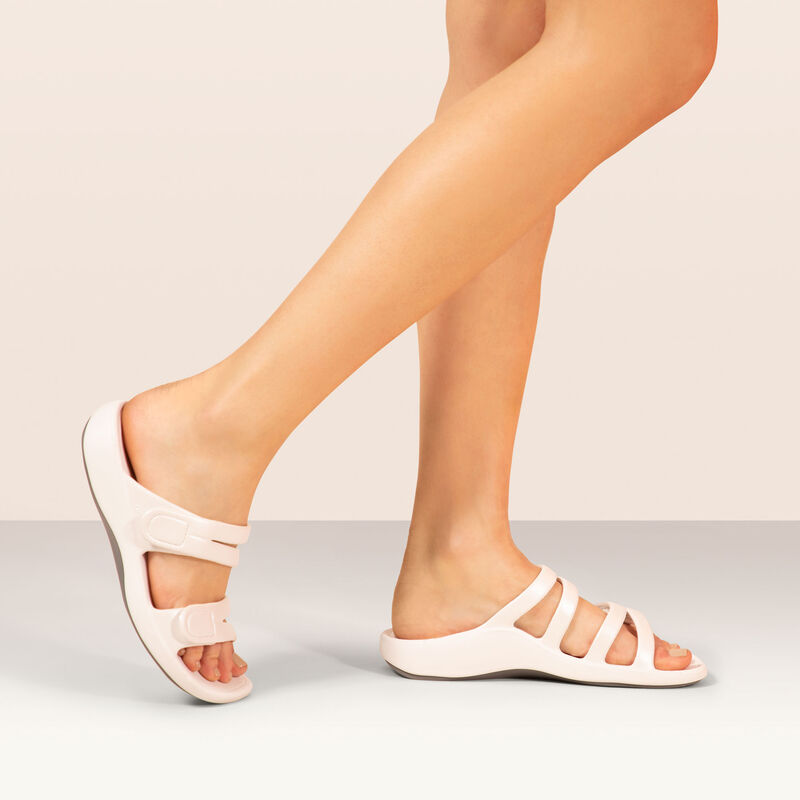 Janey Sport Slide - White