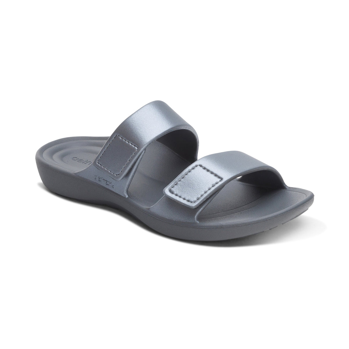 Kaia Two Band Slide - Pewter
