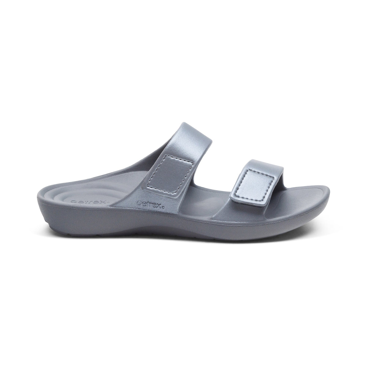 Kaia Two Band Slide - Pewter