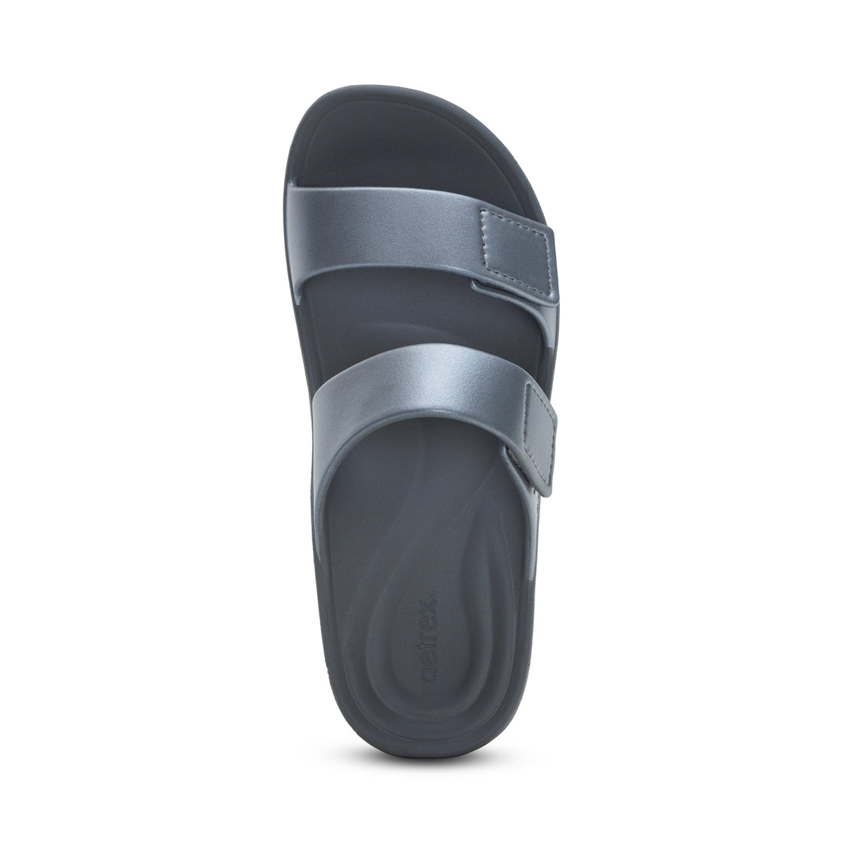 Kaia Two Band Slide - Pewter