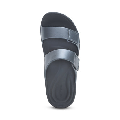 Kaia Two Band Slide - Pewter