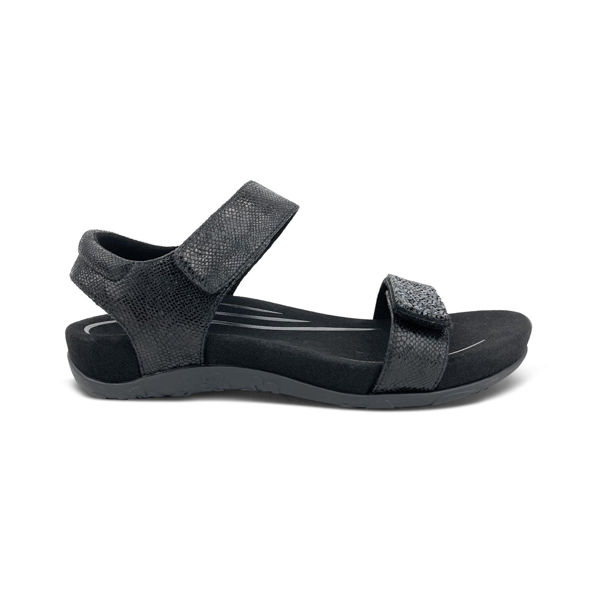 Maria Studded Quarter Strap - Jeweled Black