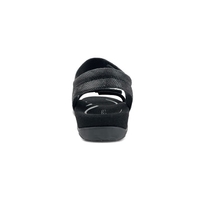 Maria Studded Quarter Strap - Jeweled Black