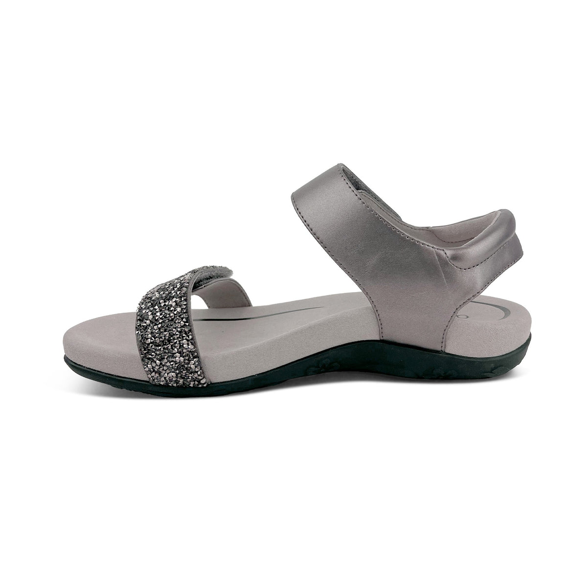 Maria Studded Quarter Strap - Jeweled Gunmetal