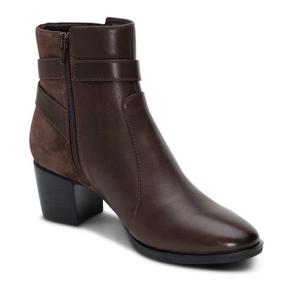 Rebecca Heel Boot - Dark Brown