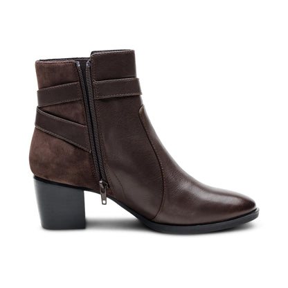 Rebecca Heel Boot - Dark Brown