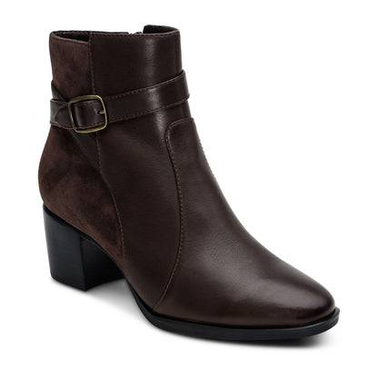 Rebecca Heel Boot - Dark Brown