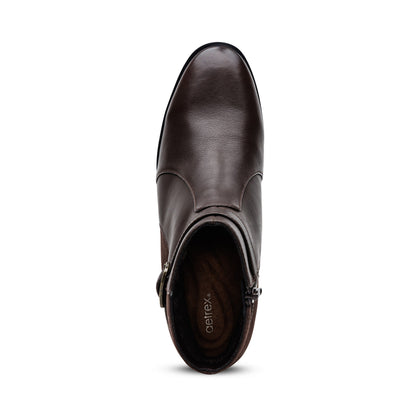Rebecca Heel Boot - Dark Brown