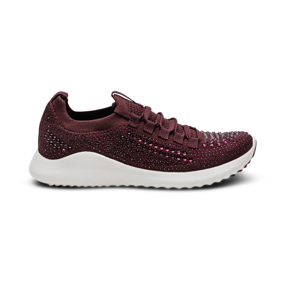 Carly Arch Support Sneaker - Wine Sparkle