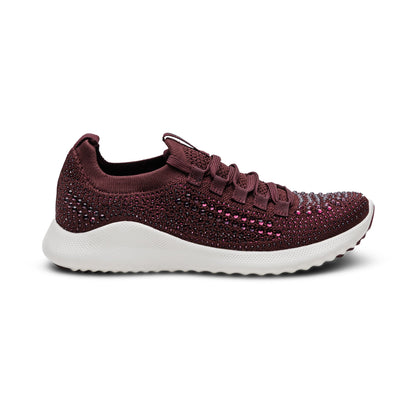 Carly Arch Support Sneaker - Wine Sparkle