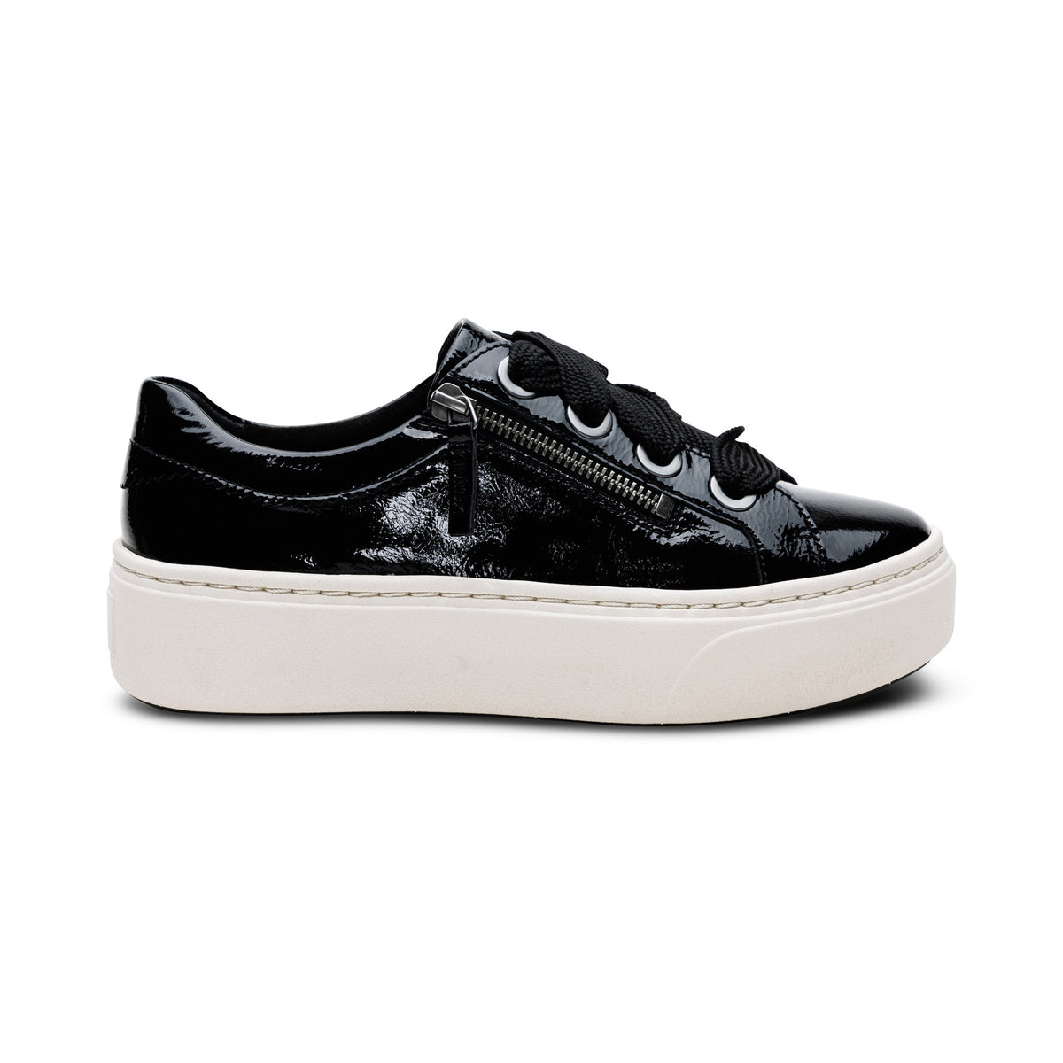 Aubrey Arch Support Platform Sneaker - Black Patent