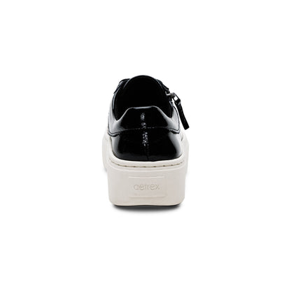 Aubrey Arch Support Platform Sneaker - Black Patent