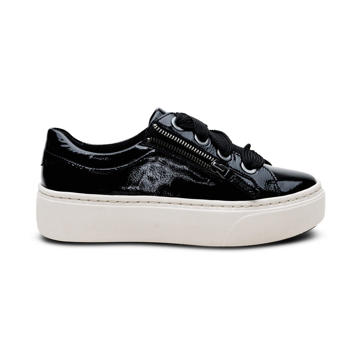 Aubrey Arch Support Platform Sneaker - Black Patent