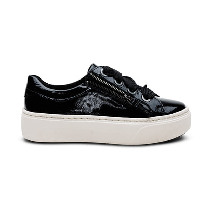 Aubrey Arch Support Platform Sneaker - Black Patent