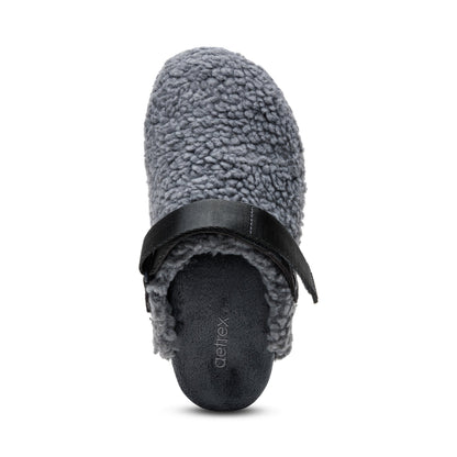 Millie Arch Support Slipper - Charcoal