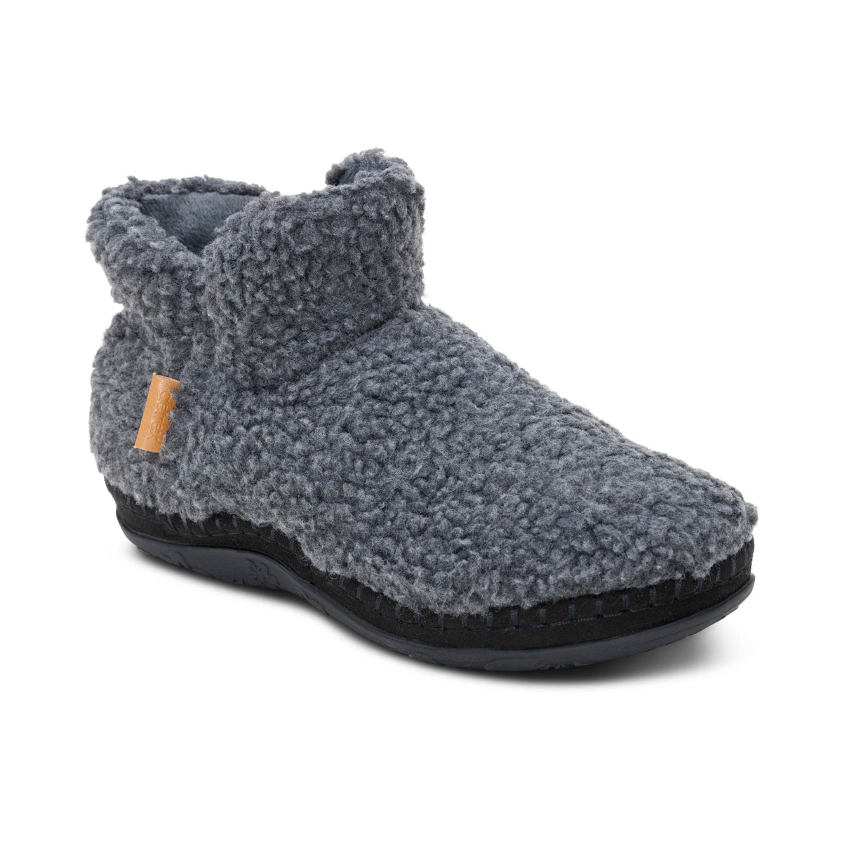 Malina Arch Support Slipper - Charcoal