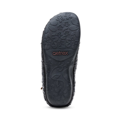Malina Arch Support Slipper - Charcoal