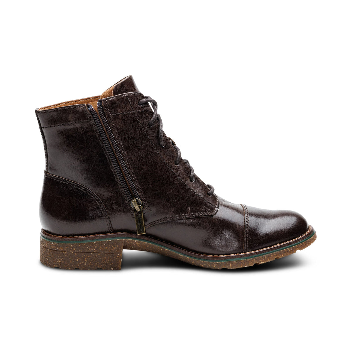 Juliet Lace-Up Boot - Dark Brown