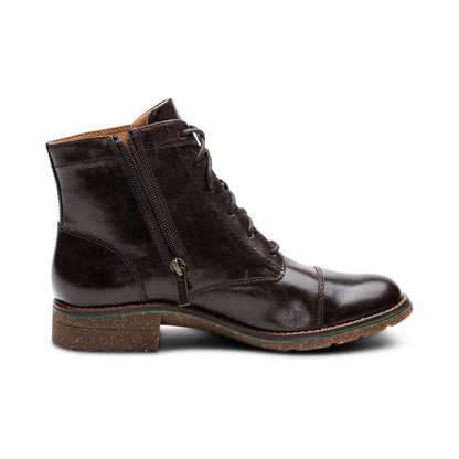 Juliet Lace-Up Boot - Dark Brown