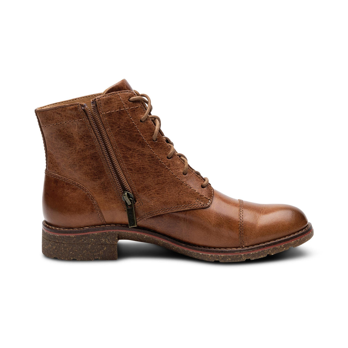 Juliet Lace-Up Boot - Cognac