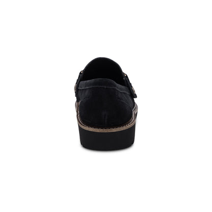 Collette Arch Support Loafer - Black Suede