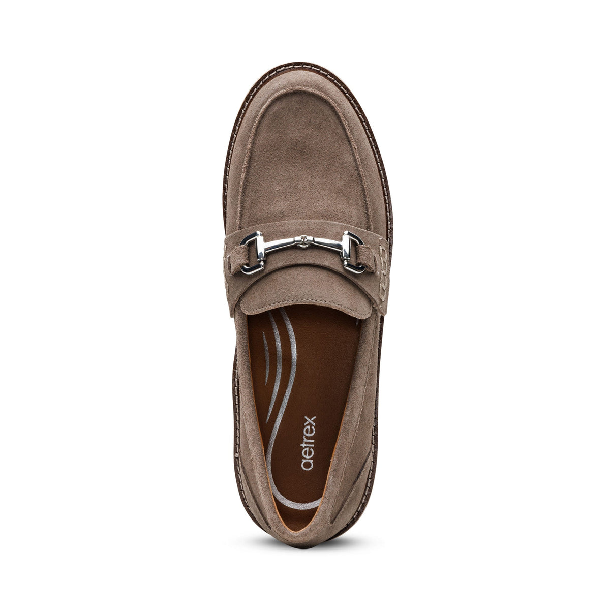 Collette Arch Support Loafer - Taupe Suede