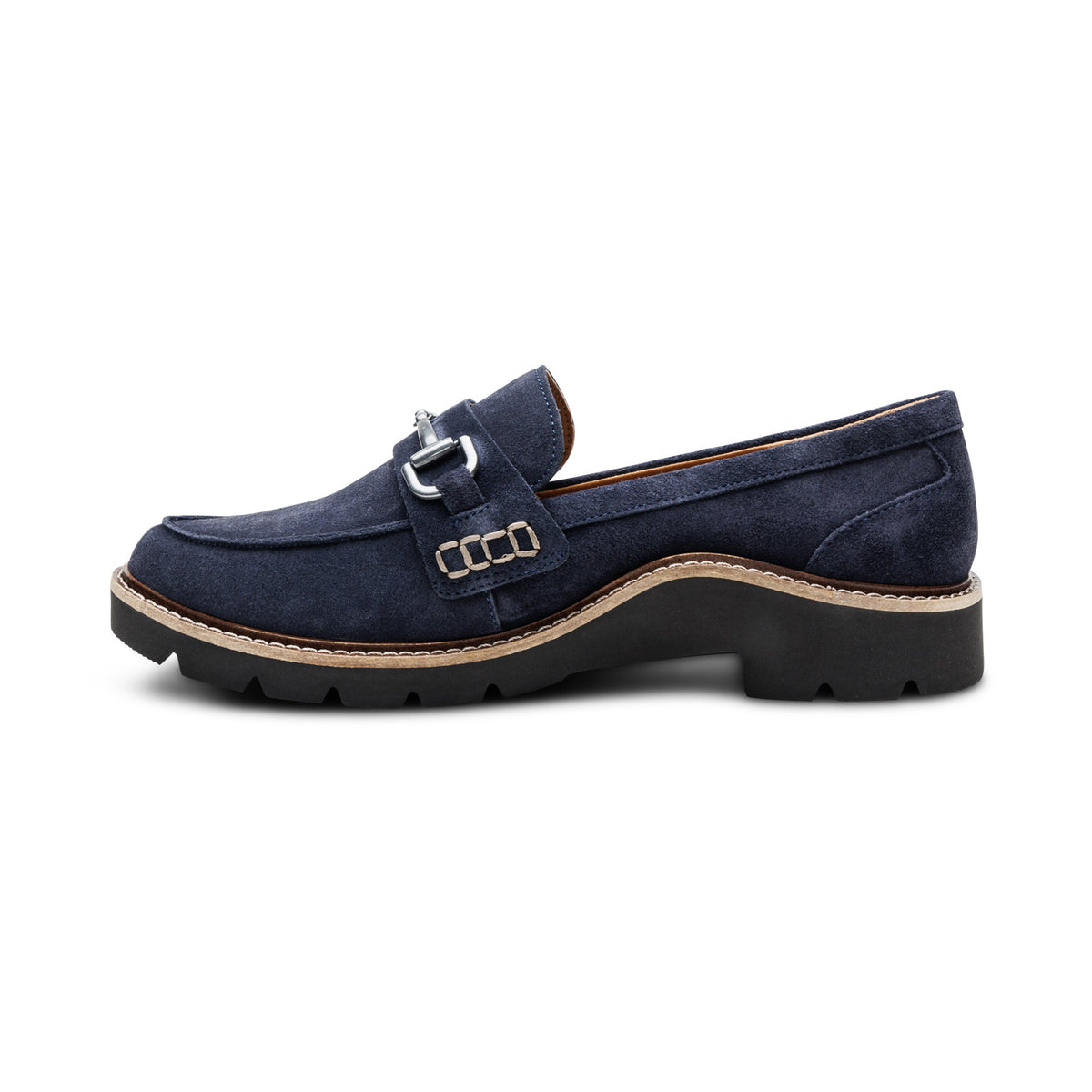 Collette Arch Support Loafer - Navy Suede