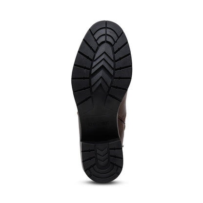 Layla Side Zip Boot - Dark Brown