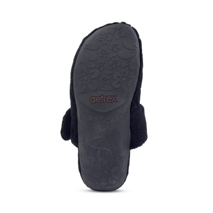Maya Closed Toe Slipper - Black