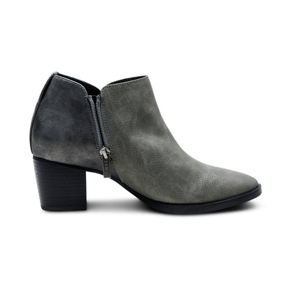 Victoria Short Bootie - Charcoal