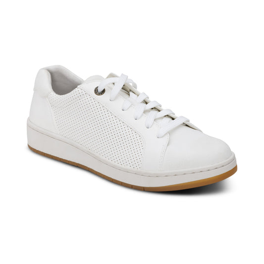 Michaela Lace-Up Sneaker - White