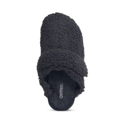 Mia Arch Support Slipper - Black