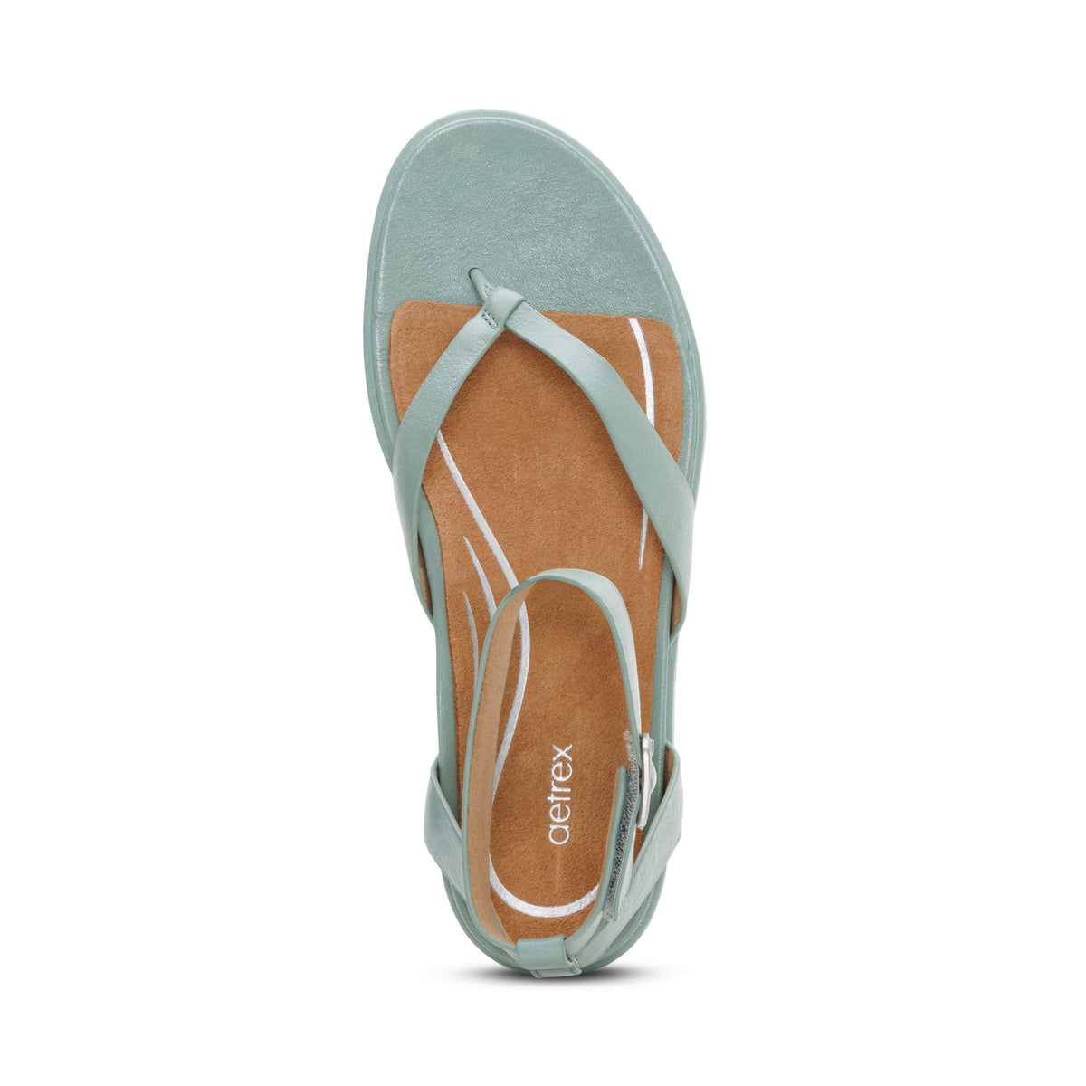 Kendall Arch Support Thong Sandal - Sage