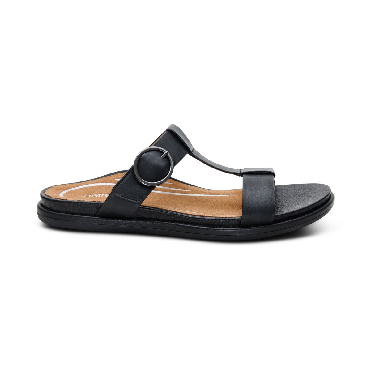 Blaire Adjustable Slide Sandal - Black