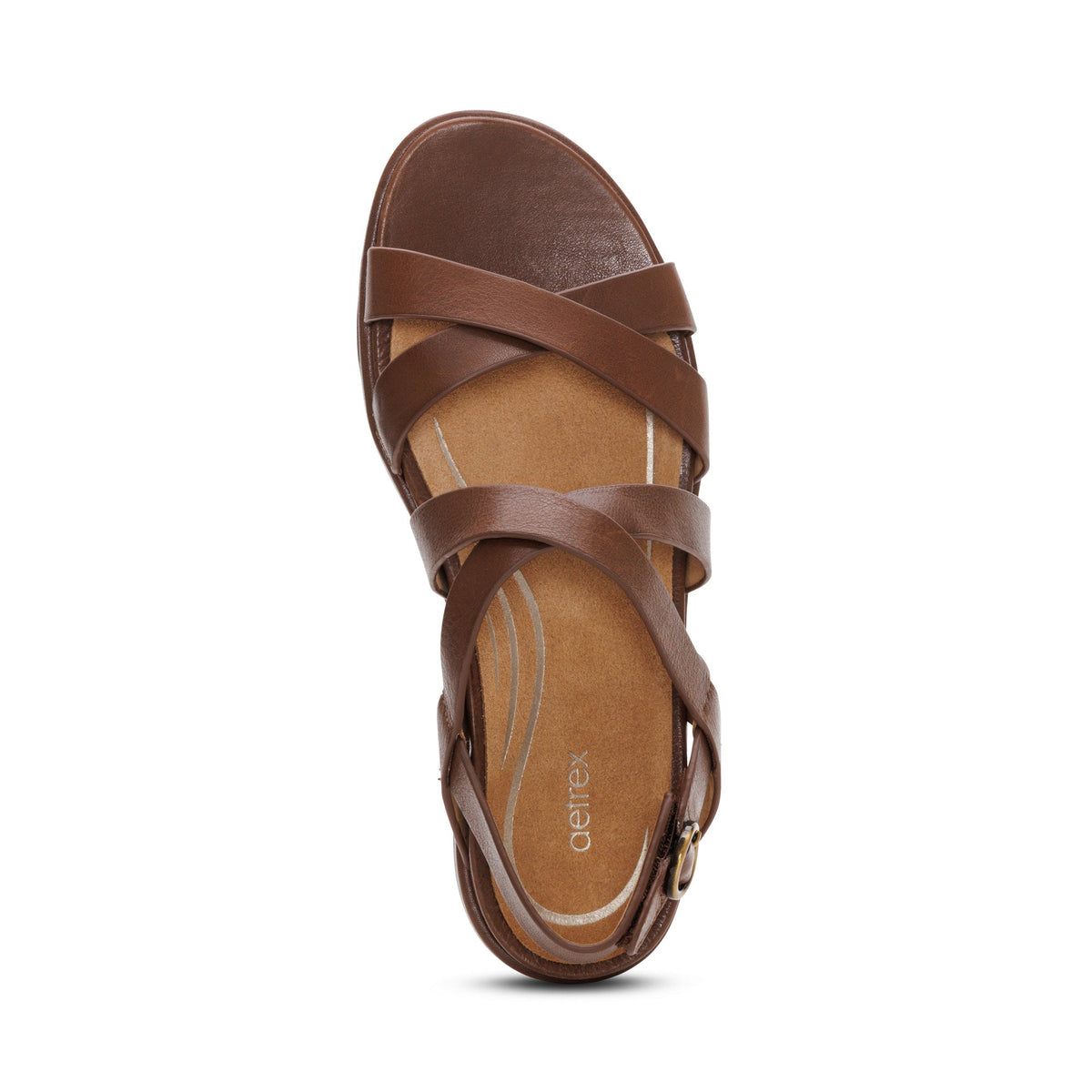 Piper Arch Support Strap Sandal - Coffee