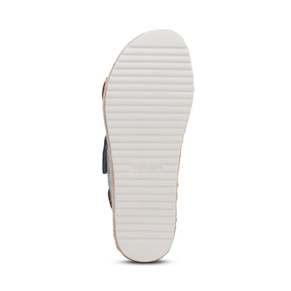 Vania Arch Support Platform Sandal - Hazy Blue