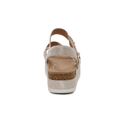 Aria Arch Support Platform Sandal - Champagne