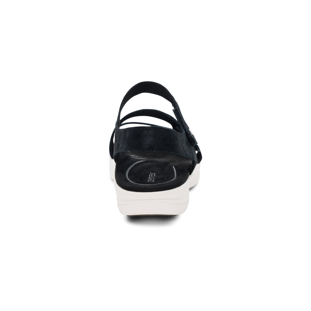 Savannah Adjustable Quarter Strap Sandal - Black