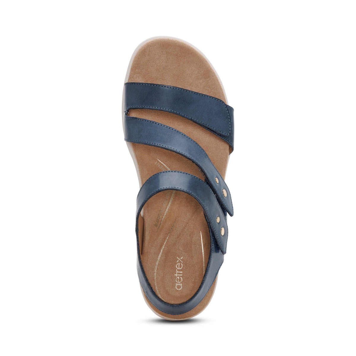 Savannah Adjustable Quarter Strap Sandal - Hazy Blue