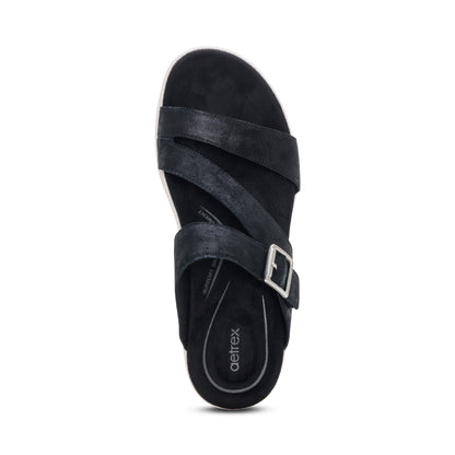 Jenny Adjustable Slide Sandal - Black