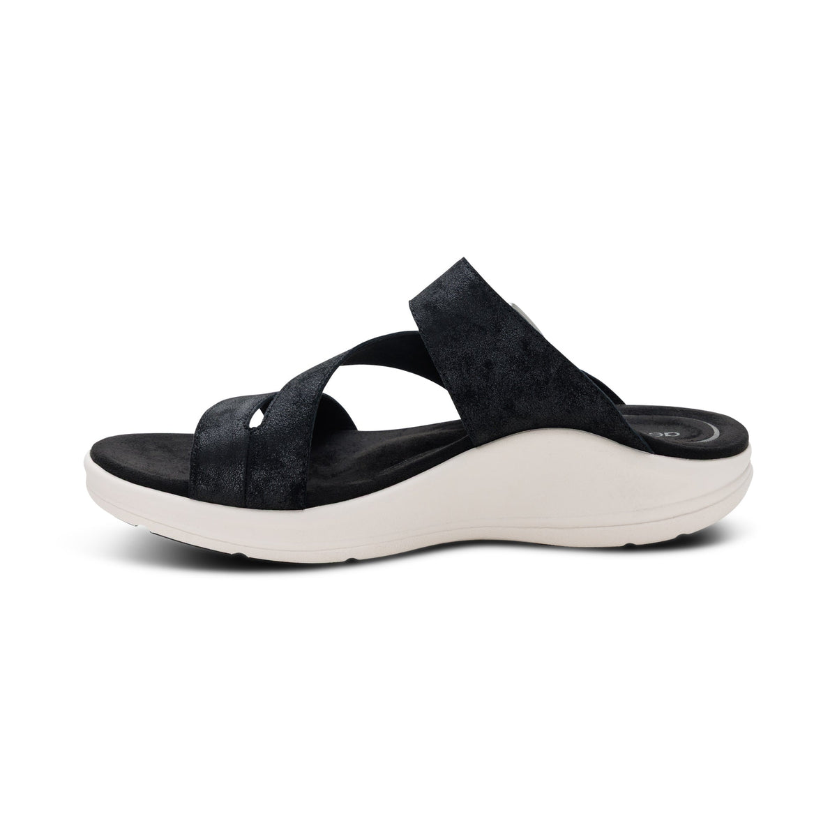 Jenny Adjustable Slide Sandal - Black
