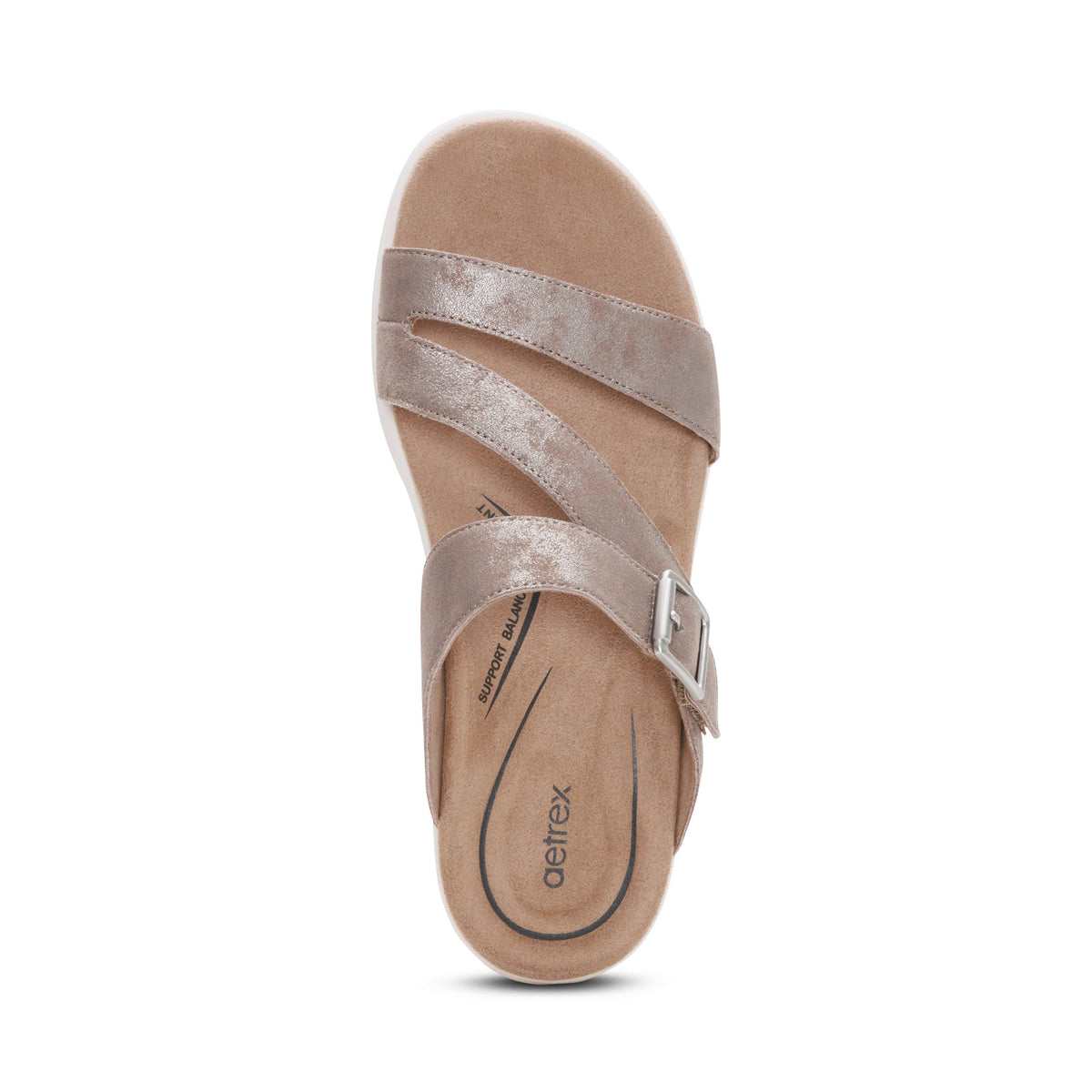 Jenny Adjustable Slide Sandal - Taupe
