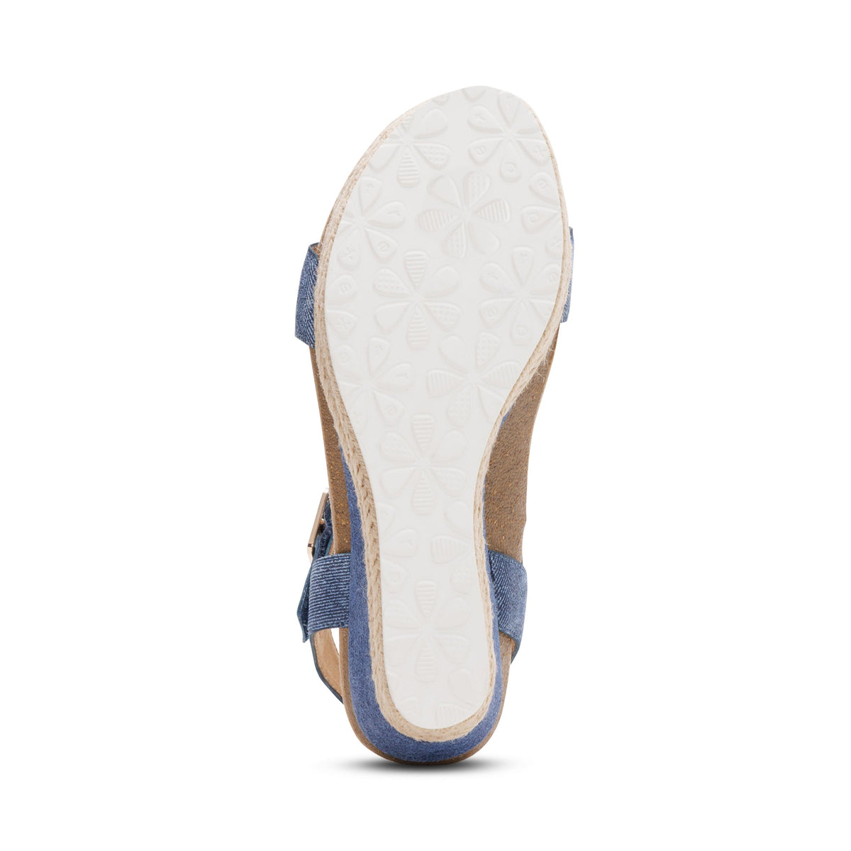 Sydney Quarter Strap Espadrille Wedge - Denim